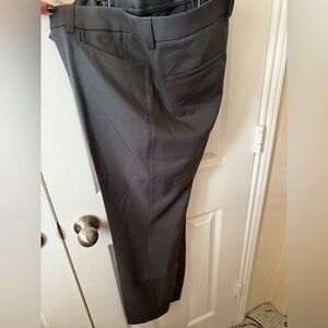NWT OOBE Straight Leg Dress Pants Women's 12/29 Gray Flat Front Pockets Career